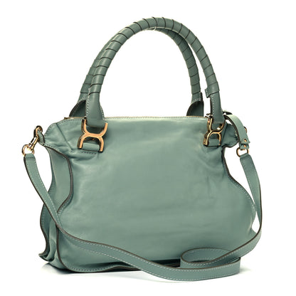 Chloe Calfskin Medium Marcie Lock Satchel Icy Mint 3 of 9