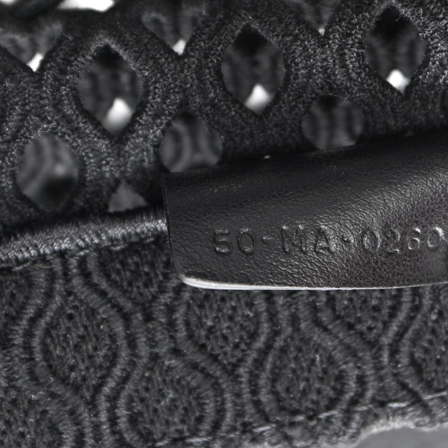 Christian Dior Mesh Embroidered Book Tote Black 7 of 10
