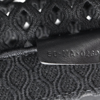 Christian Dior Mesh Embroidered Book Tote Black 7 of 10