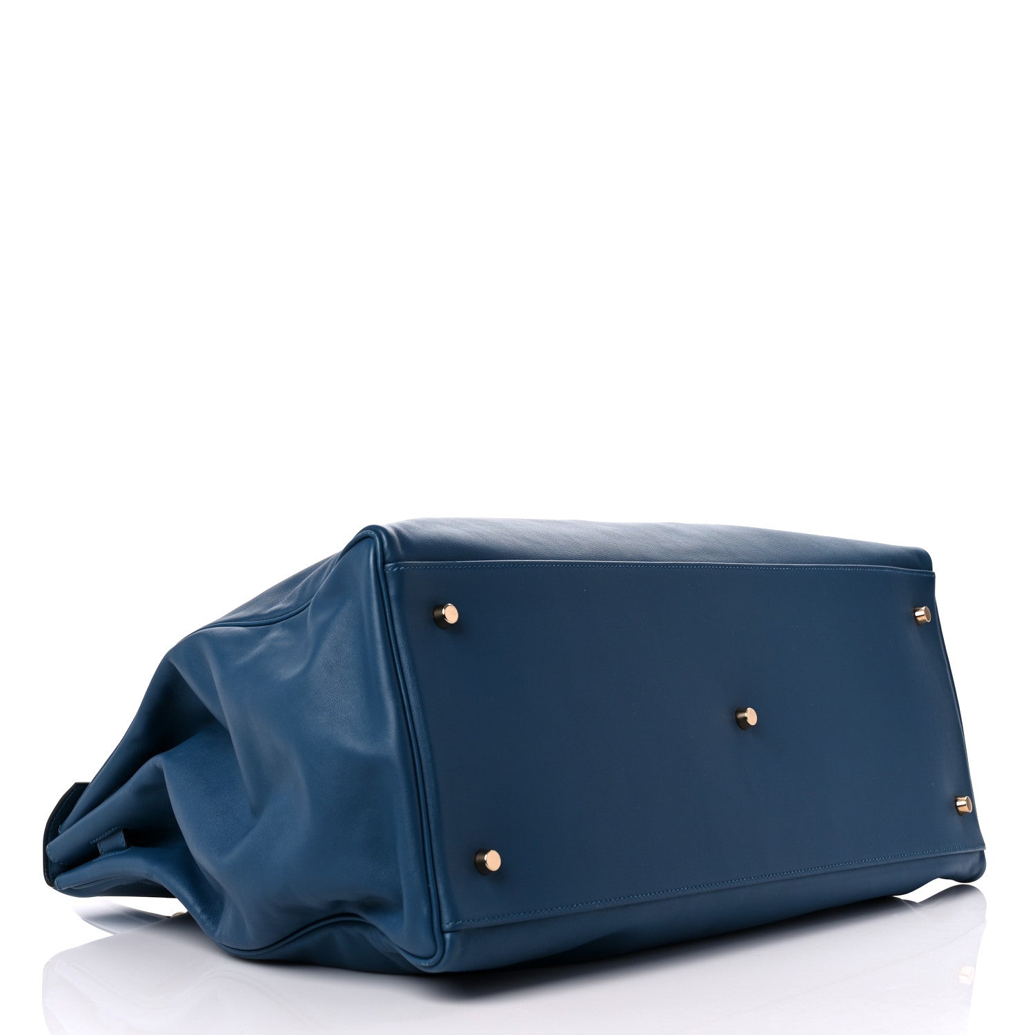 Hermes Veau Sikkim Kelly Relax 50 Bleu Thalassa 3 of 10