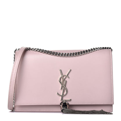 Saint Laurent Smooth Calfskin Classic Monogram Kate Tassel Chain Wallet Marble Pink 1 of 10