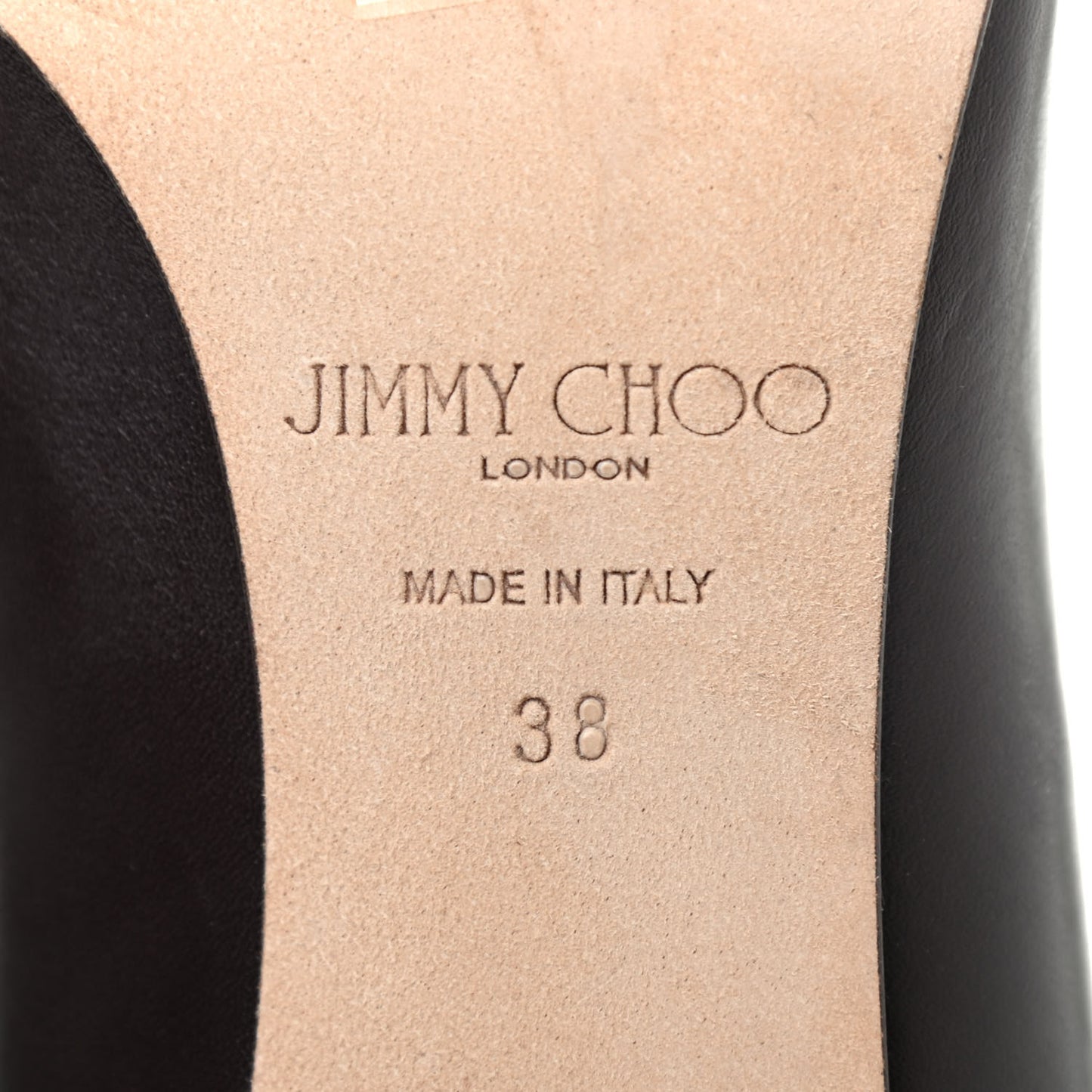 Shiny Calfskin Mahesa 85 Knee High Boots 38 Brown