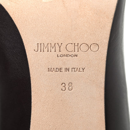 Jimmy Choo Shiny Calfskin Mahesa 85 Knee High Boots 38 Brown 6 of 9