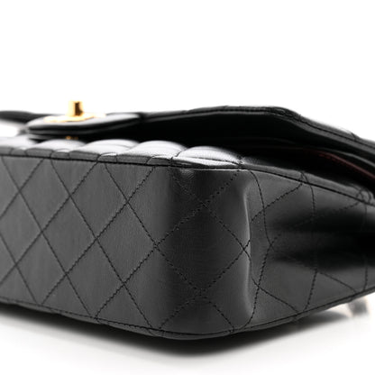 Chanel Lambskin Quilted Medium Double Flap Black 10 of 11