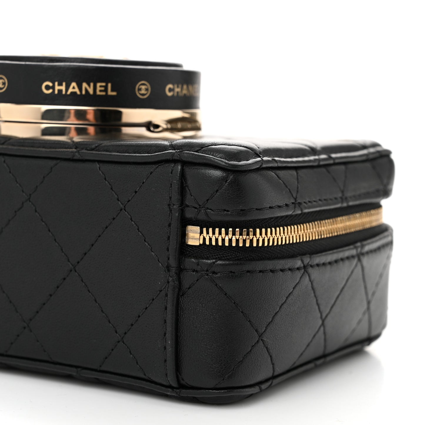 Lambskin Quilted Coco Click Bag Black