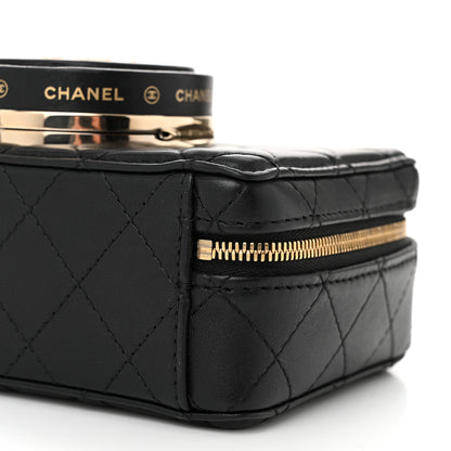 Chanel Lambskin Quilted Coco Click Bag Black 10 of 11