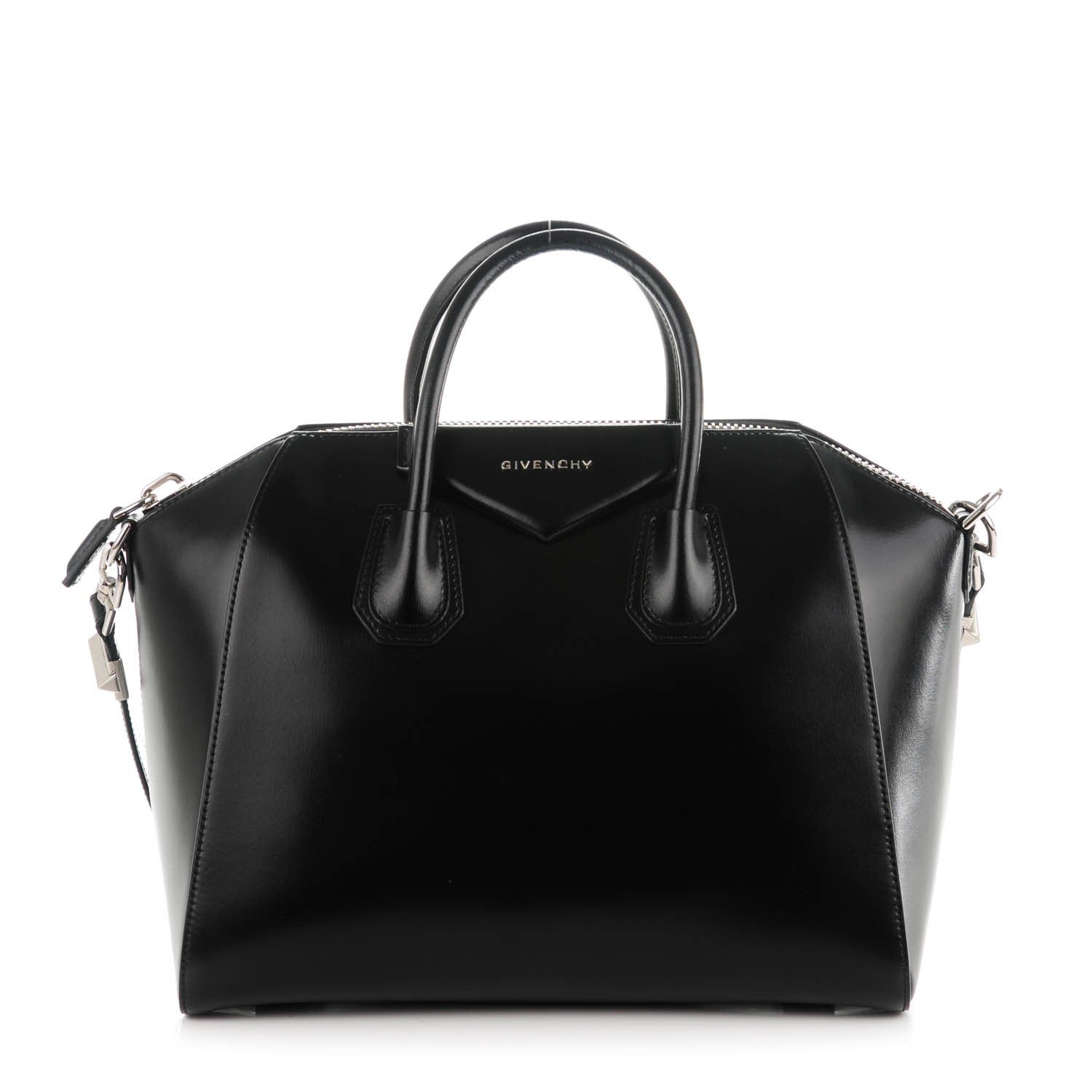 Givenchy Shiny Lord Calfskin Medium Antigona Black 1 of 7