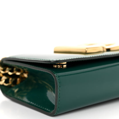 Dolce & Gabbana Patent DG Girls Phone Shoulder Bag Emerald 9 of 10