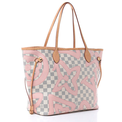 Louis Vuitton Damier Azur Tahitienne Neverfull MM 3 of 22
