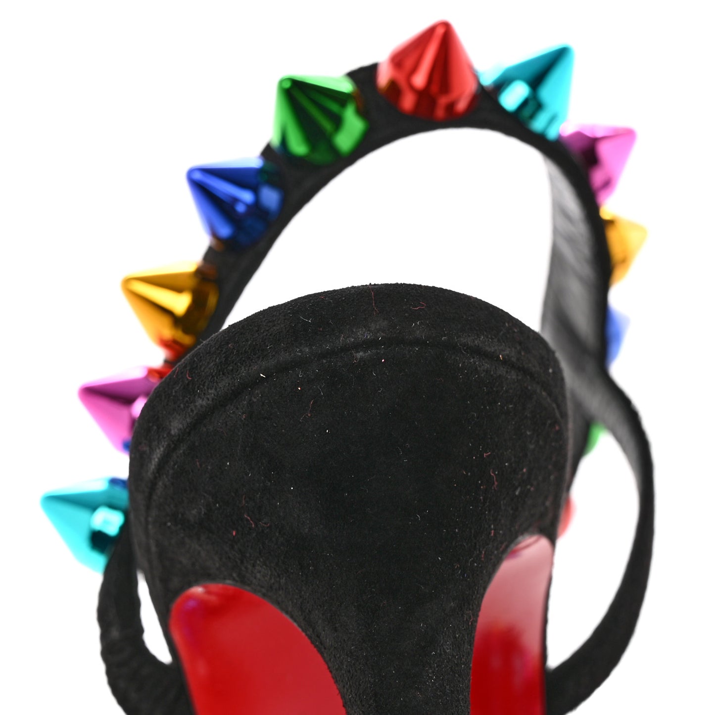 Suede Spikita 100 Sandals 39 Black Multicolor