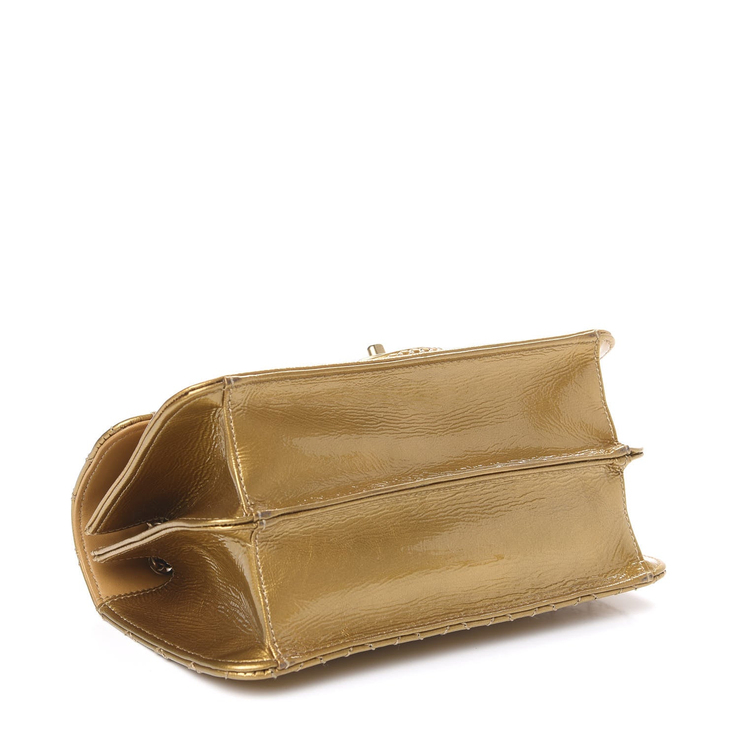 Chanel Patent Medium Madison Flap Gold 3 of 15
