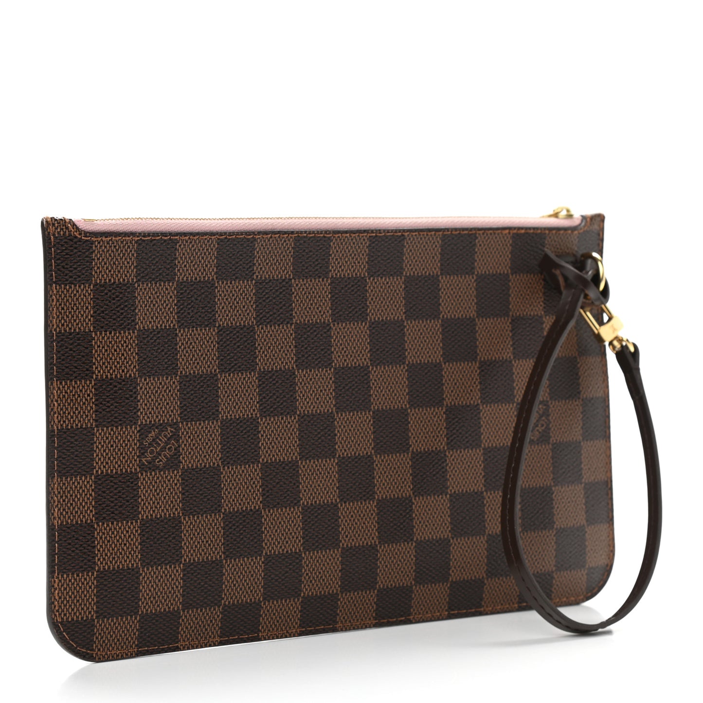 Damier Ebene Neverfull MM GM Pochette Rose Ballerine