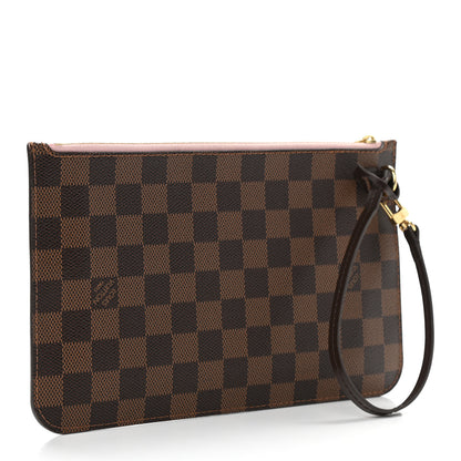 Louis Vuitton Damier Ebene Neverfull MM GM Pochette Rose Ballerine 3 of 10