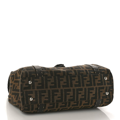 Fendi Zucca Selleria Medium Linda Satchel Tobacco 4 of 8