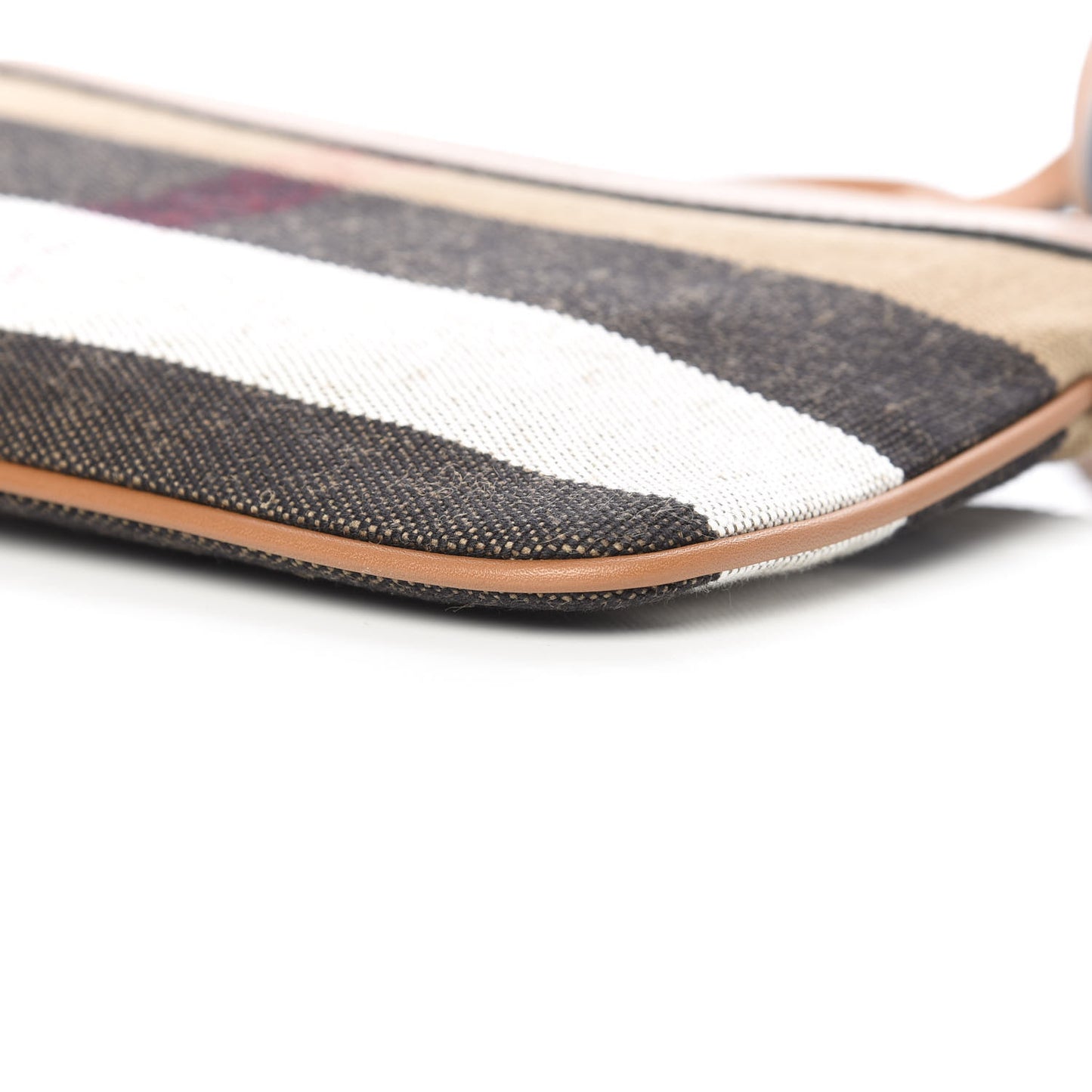 Mega Check Peyton Crossbody Clutch Bag Saddle Brown