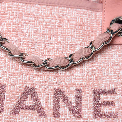 Chanel Canvas Large Deauville Tote Pink 10 of 12