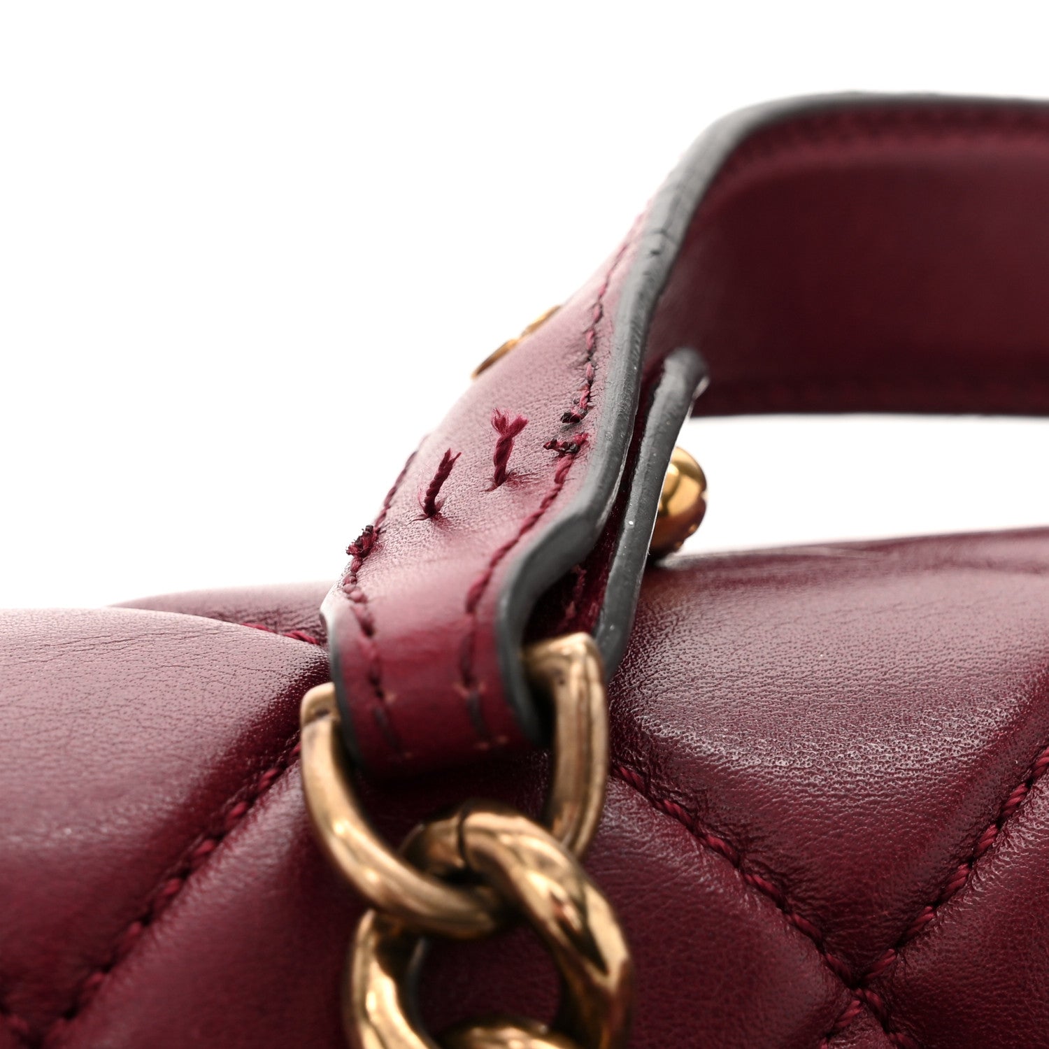 Chanel Calfskin Quilted Perfect Edge Tote Burgundy 13 of 14
