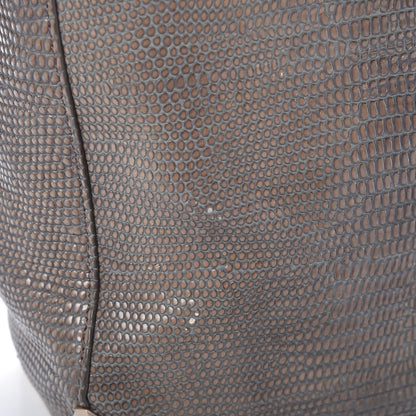 Alexander Wang Lizard Embossed Prisma Skeletal Tote Grey 11 of 11