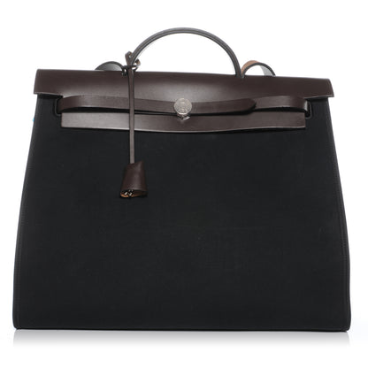 Hermes Toile Herbag Zip MM Black 1 of 11