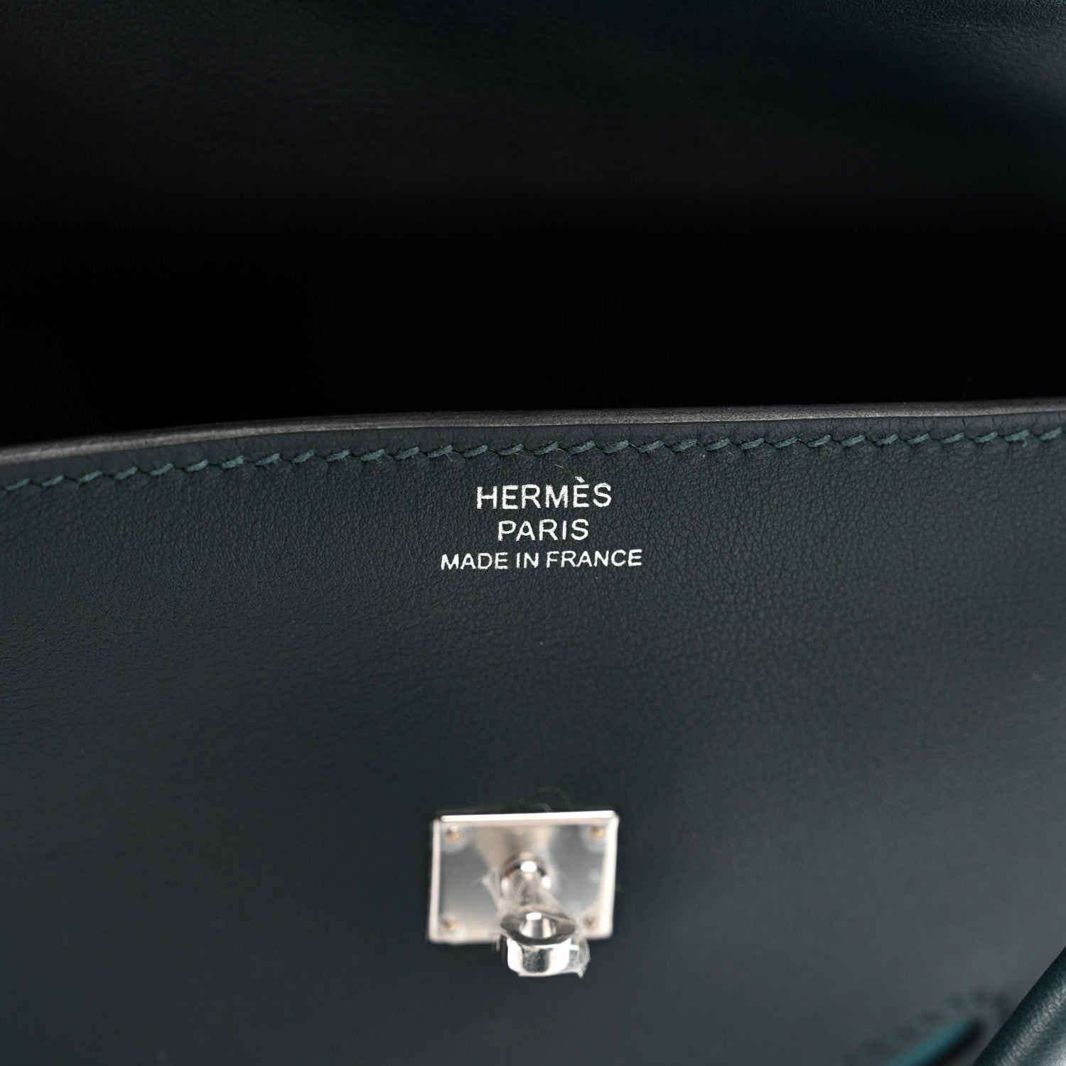 Hermes Swift Quelle Idole Kelly Doll Handbag Vert Cypress Vert Bosphore 10 of 21