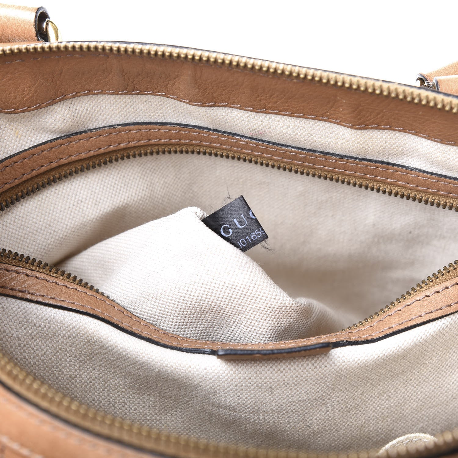 Gucci Monogram Web Rania Top Handle Bag Natural 11 of 16