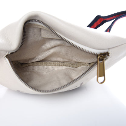Gucci Grained Calfskin Small Logo Belt Bag White 5 of 7