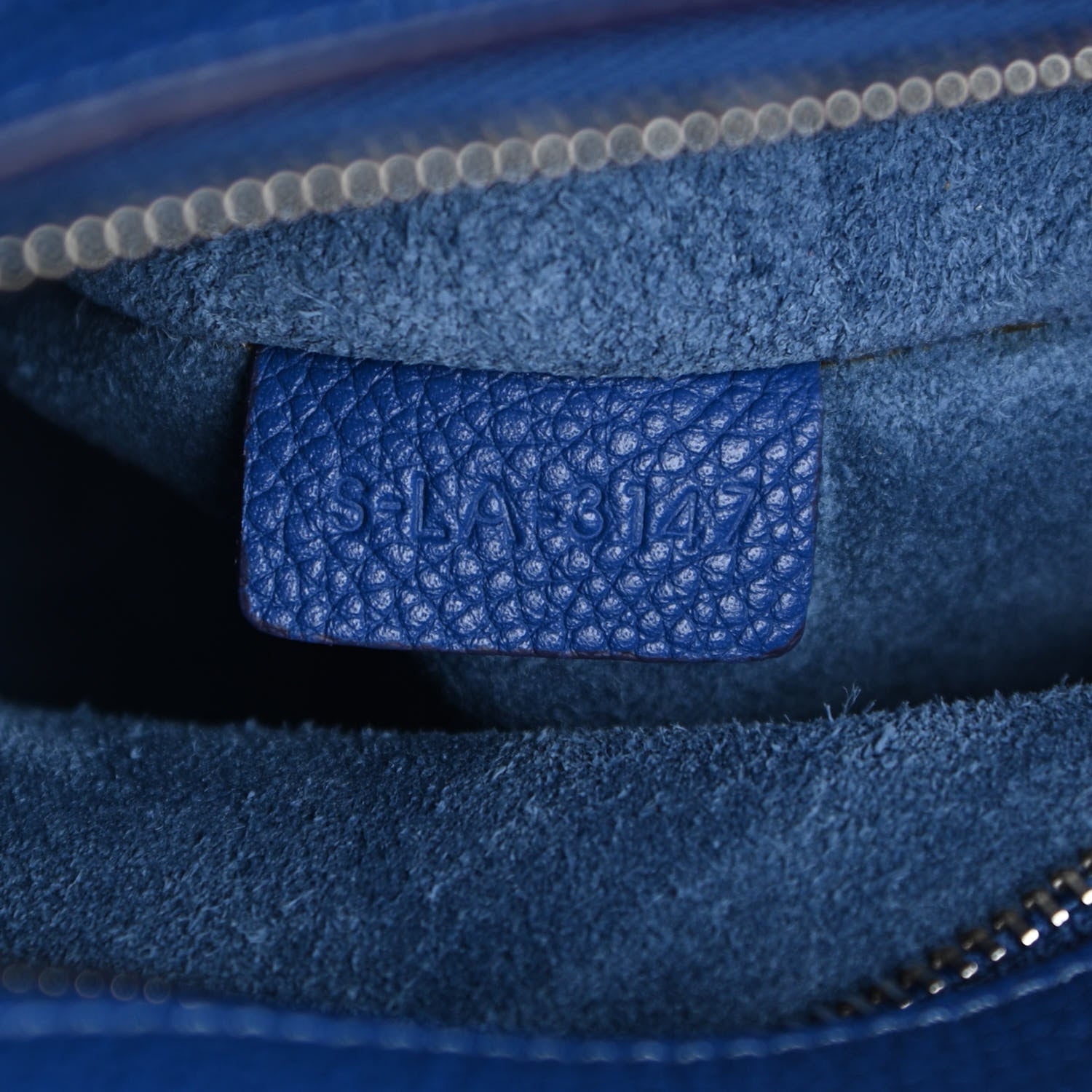 Celine Soft Grained Calfskin Small Belt Cabas Phantom Deep Blue 6 of 9