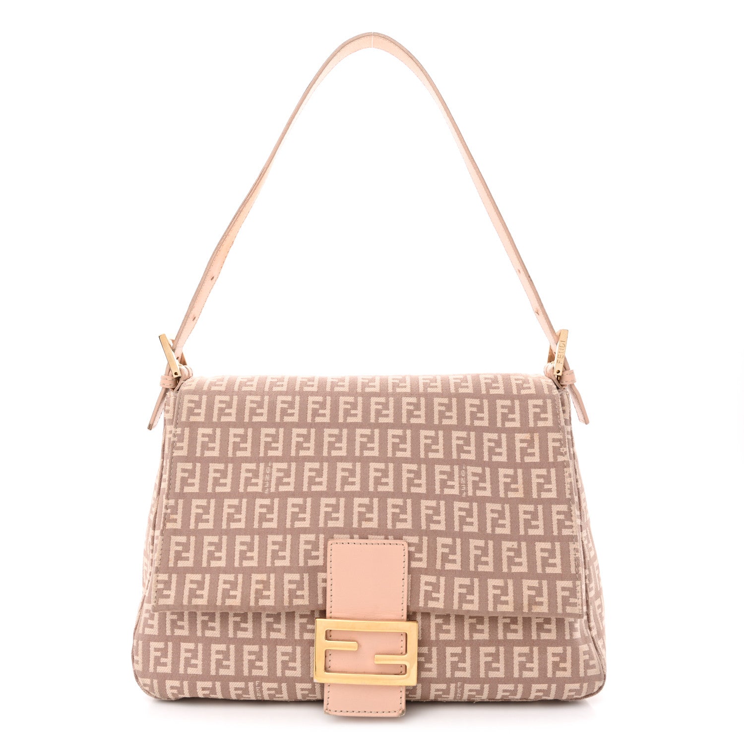 Fendi Zucchino Vitello Mama Baguette Beige Tortora 1 of 14