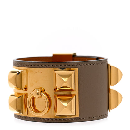 Hermes Swift Collier De Chien CDC Bracelet T2 Gris Asphalte 1 of 7