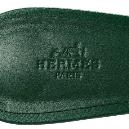 Hermes Epsom Oasis Sandals 38 Vert Cactus 8 of 8