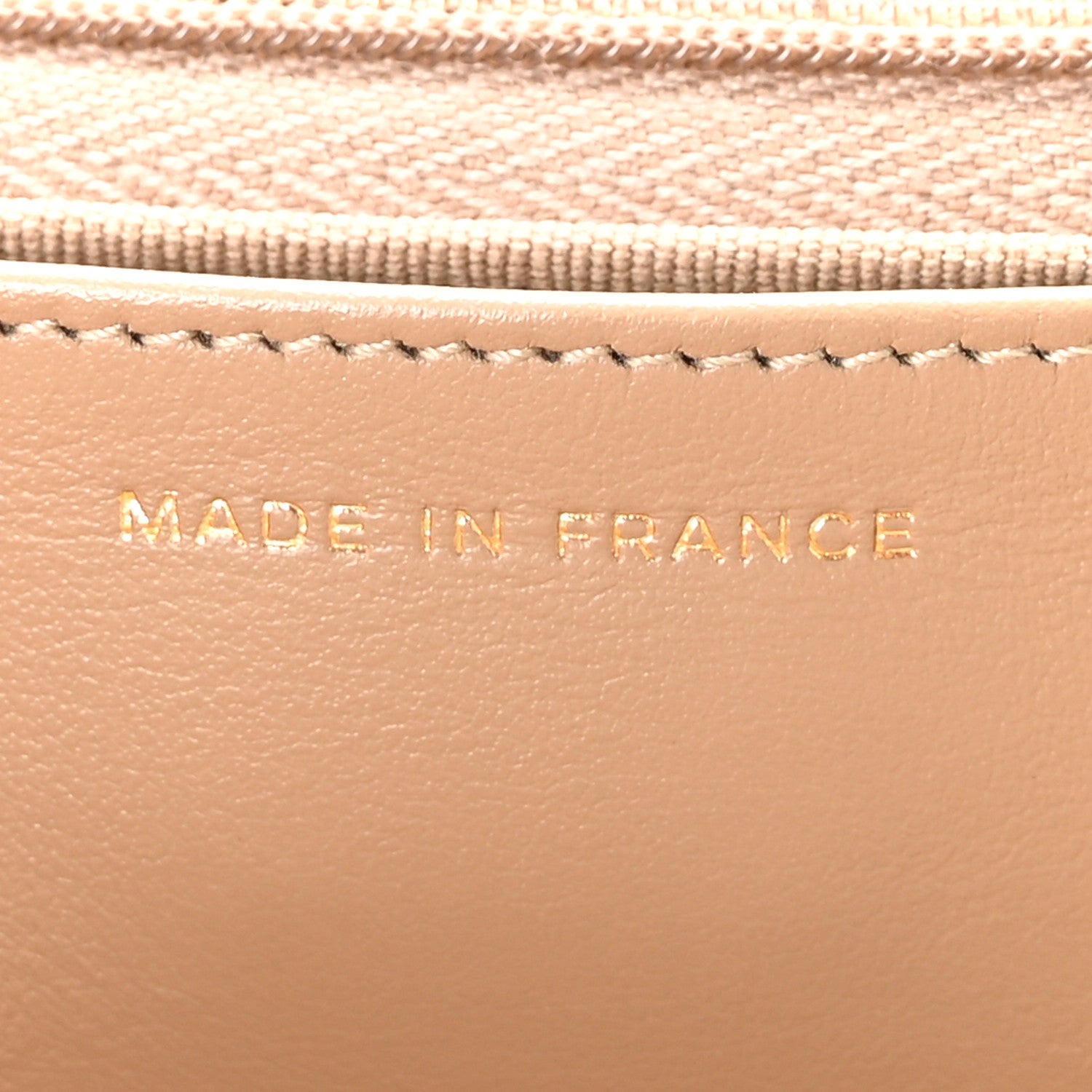 Chanel Caviar Quilted Wallet on Chain WOC Beige 7 of 12