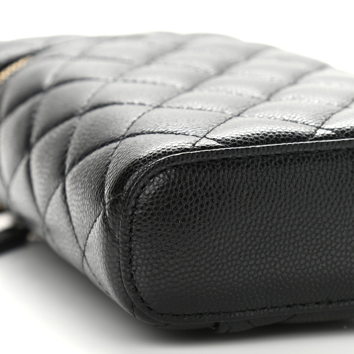 Chanel Caviar Quilted Phone Holder With Chain Black 8 of 9