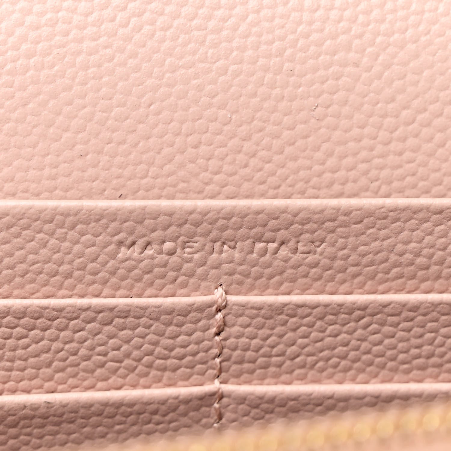 Saint Laurent Grain De Poudre Matelasse Chevron Monogram Chain Wallet Pale Pink 8 of 12