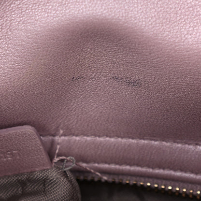 Christian Dior Metallic Lambskin Cannage Mini Lady Dior Lotus 13 of 20
