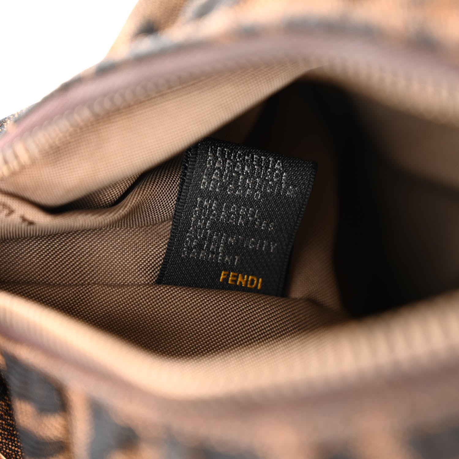 Fendi Zucca Cuoio Lucido Hobo Tobacco White 7 of 15