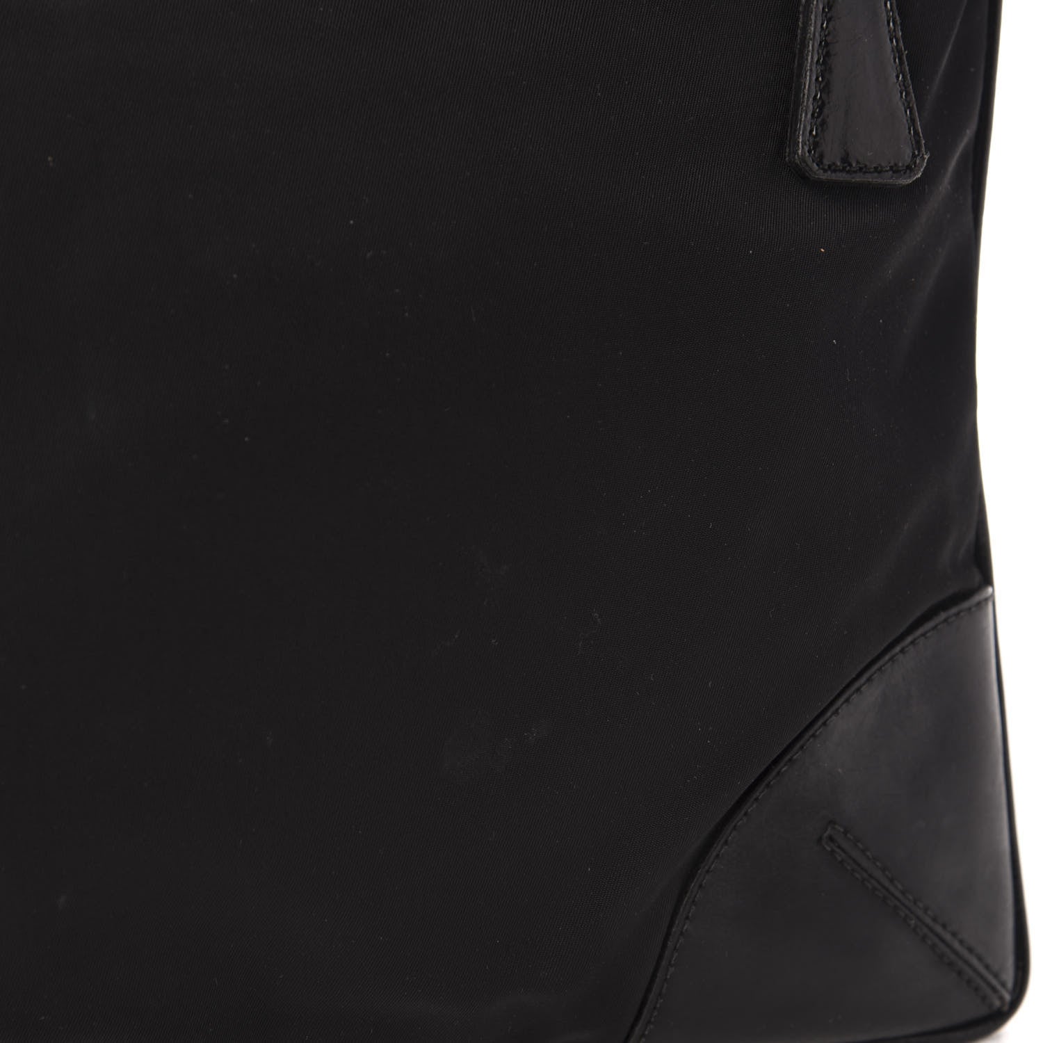 Prada Tessuto Nylon Soft Calf Shoulder Bag Black 10 of 12