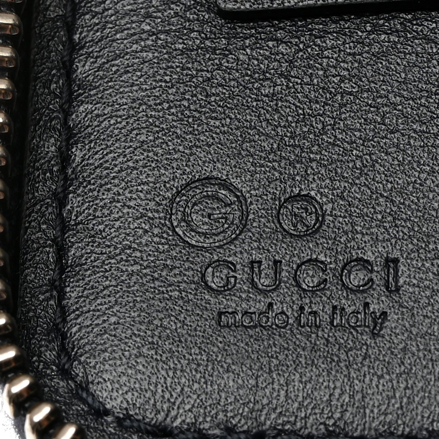Microguccissima Zip Around Top Handle Travel Wallet Navy
