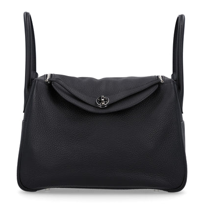 Hermes Taurillon Clemence Lindy 34 Black 1 of 10