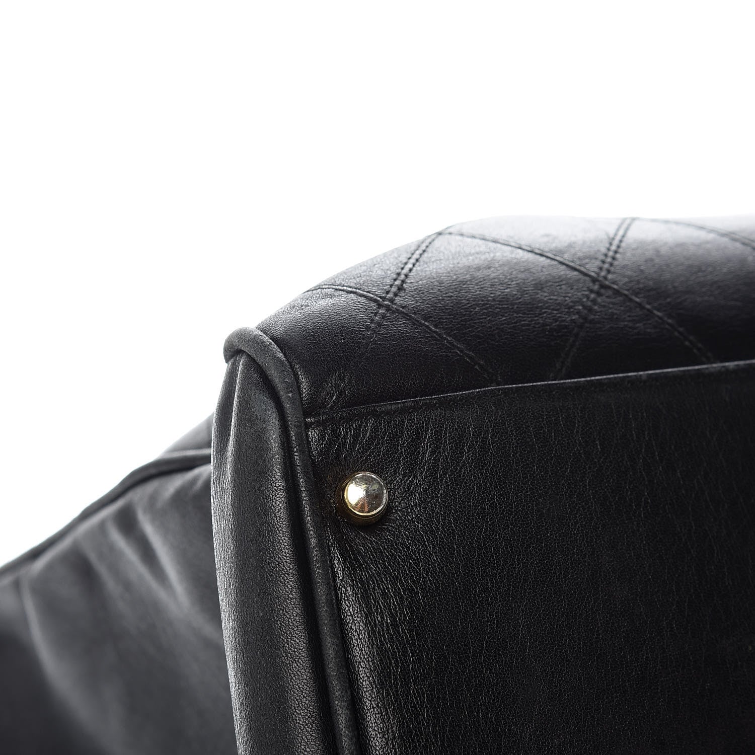 Chanel Calfskin Stitched XL Weekender Black 14 of 24