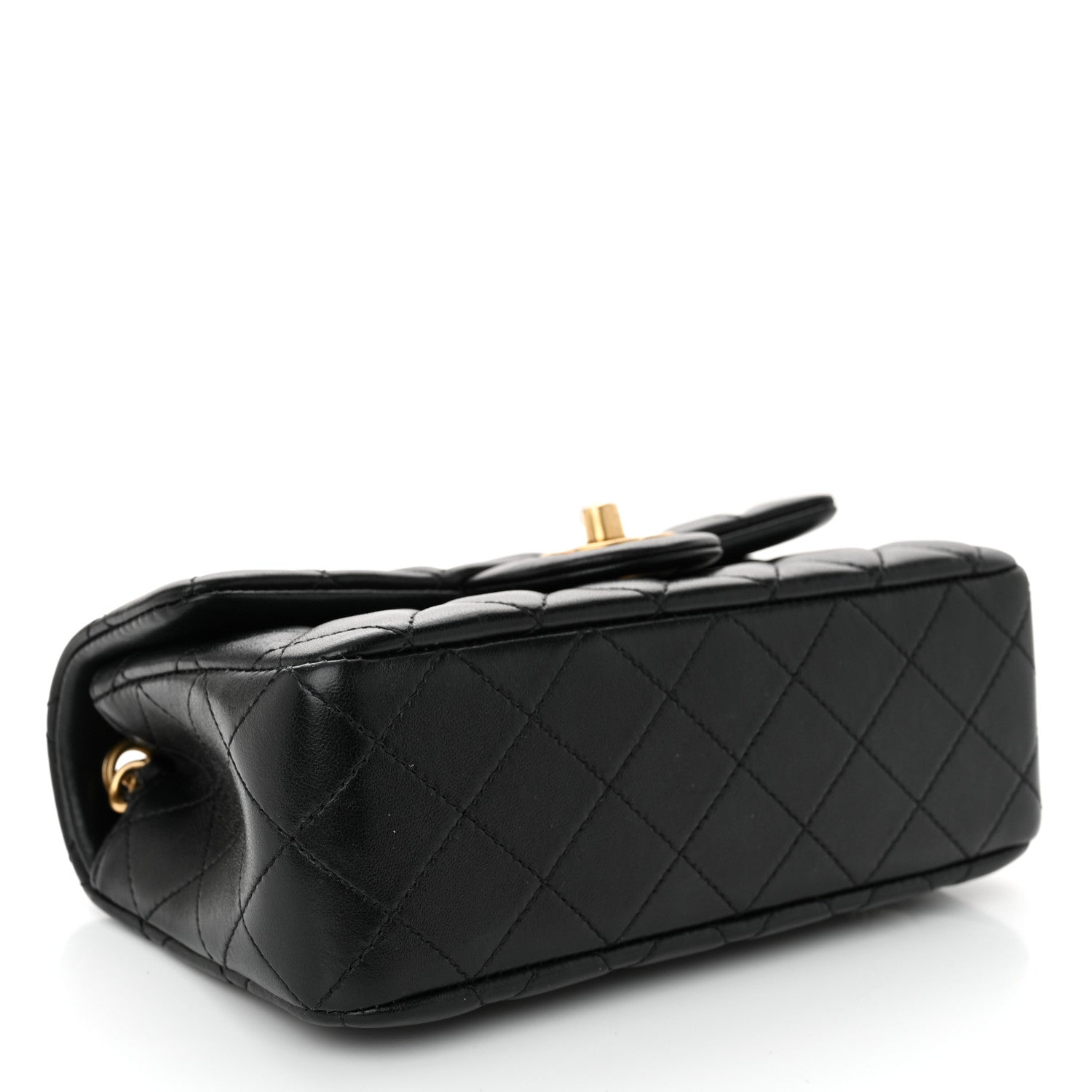 Chanel Lambskin Quilted Mini Rectangular Pearl Crush Flap Black 4 of 11