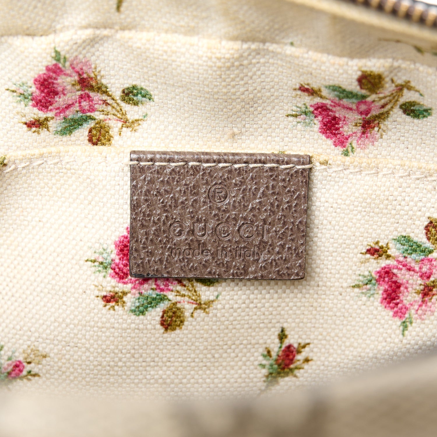 Gucci GG Supreme Monogram Web Neo Vintage Shoulder Bag Beige New Acero Crop 6 of 12