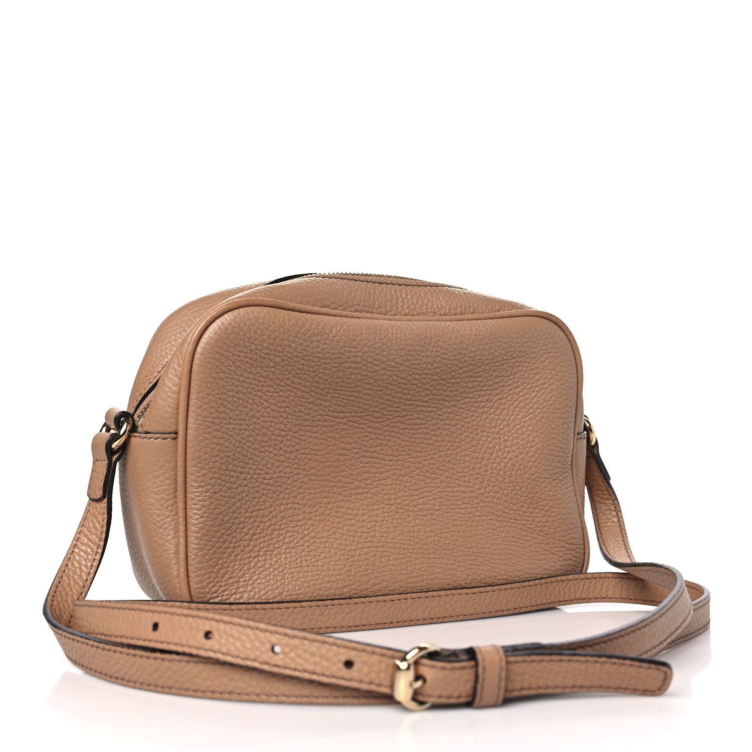 Gucci Pebbled Calfskin Small Soho Disco Bag Camelia 3 of 15