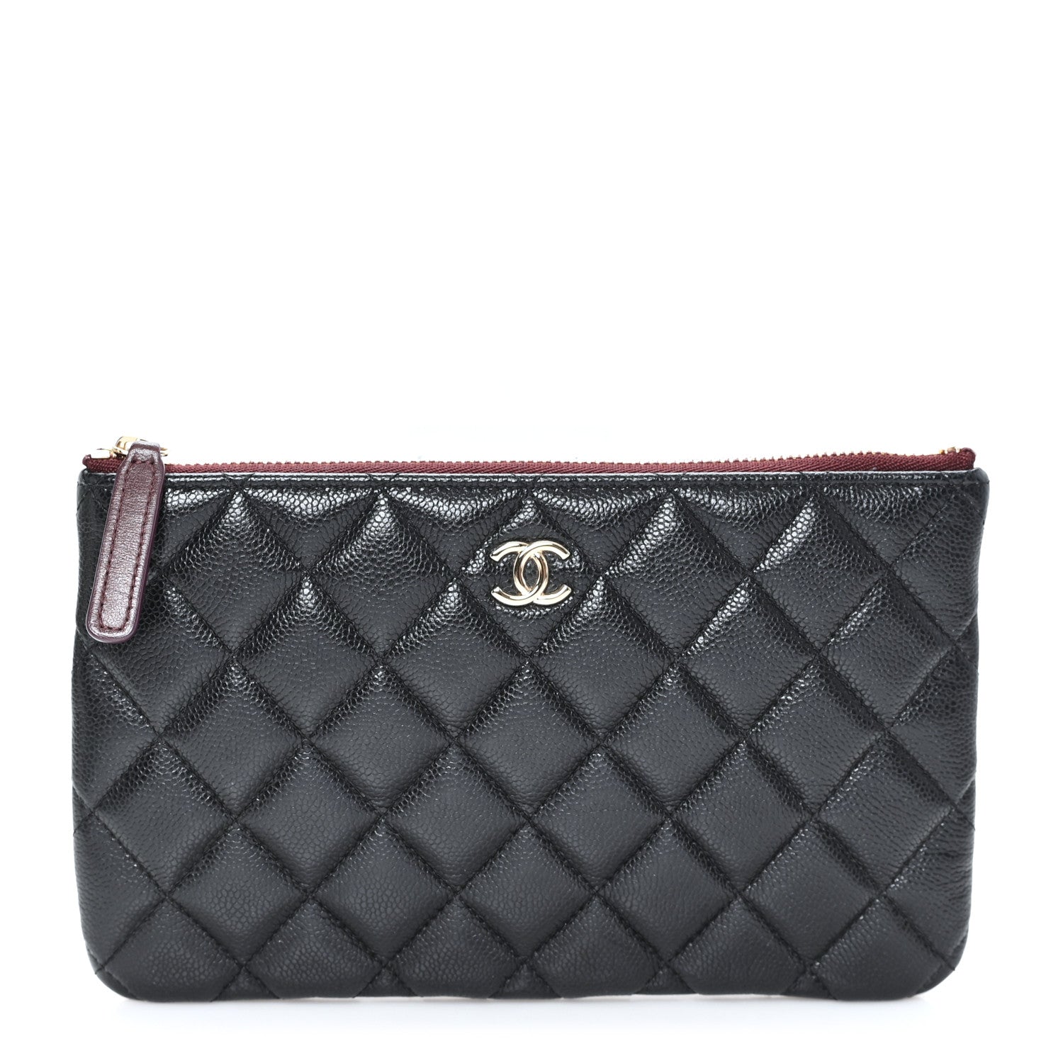 Chanel Caviar Quilted Small Zipped Pouch Black 1 of 7
