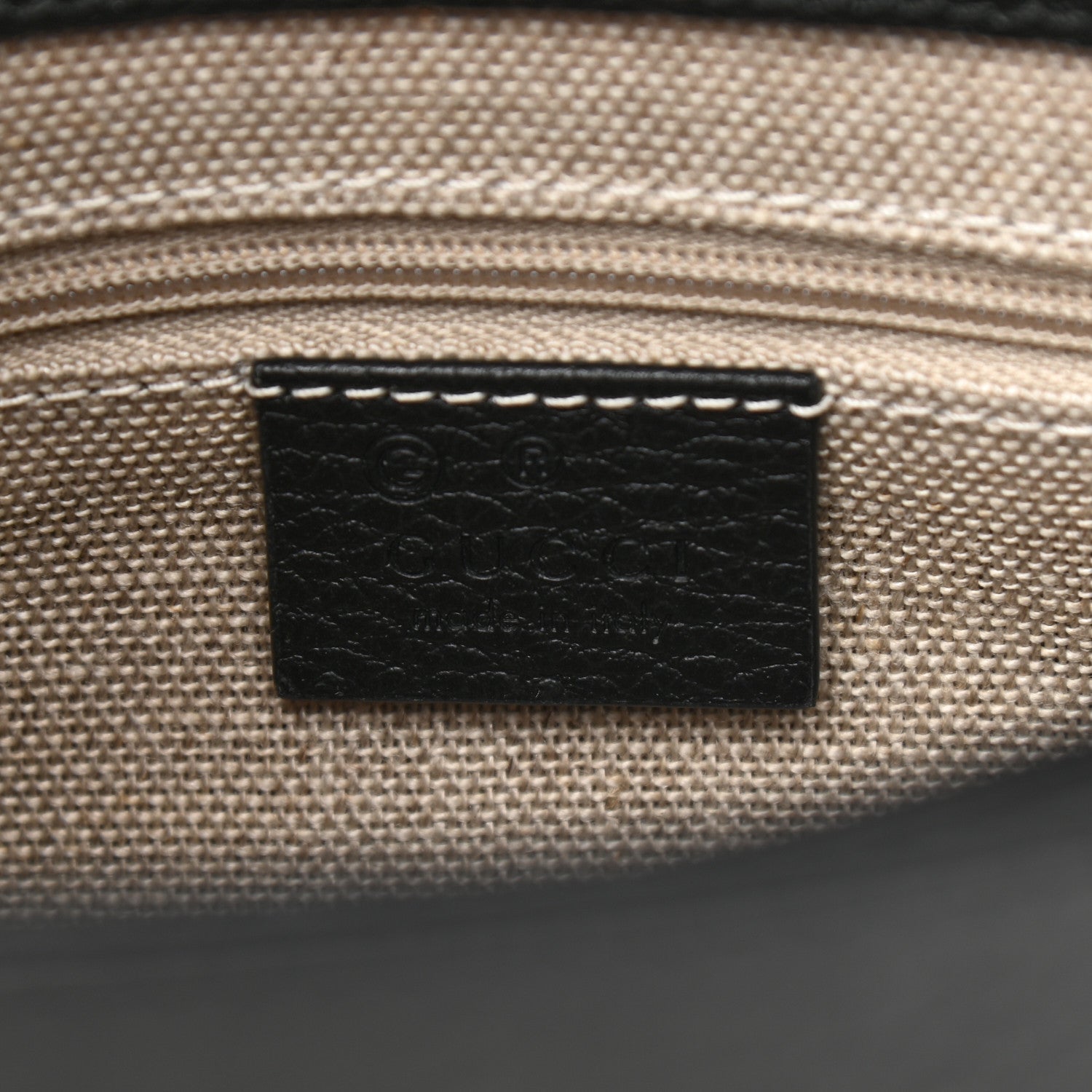 Gucci Dollar Calfskin Interlocking G Crossbody Bag Black 6 of 11