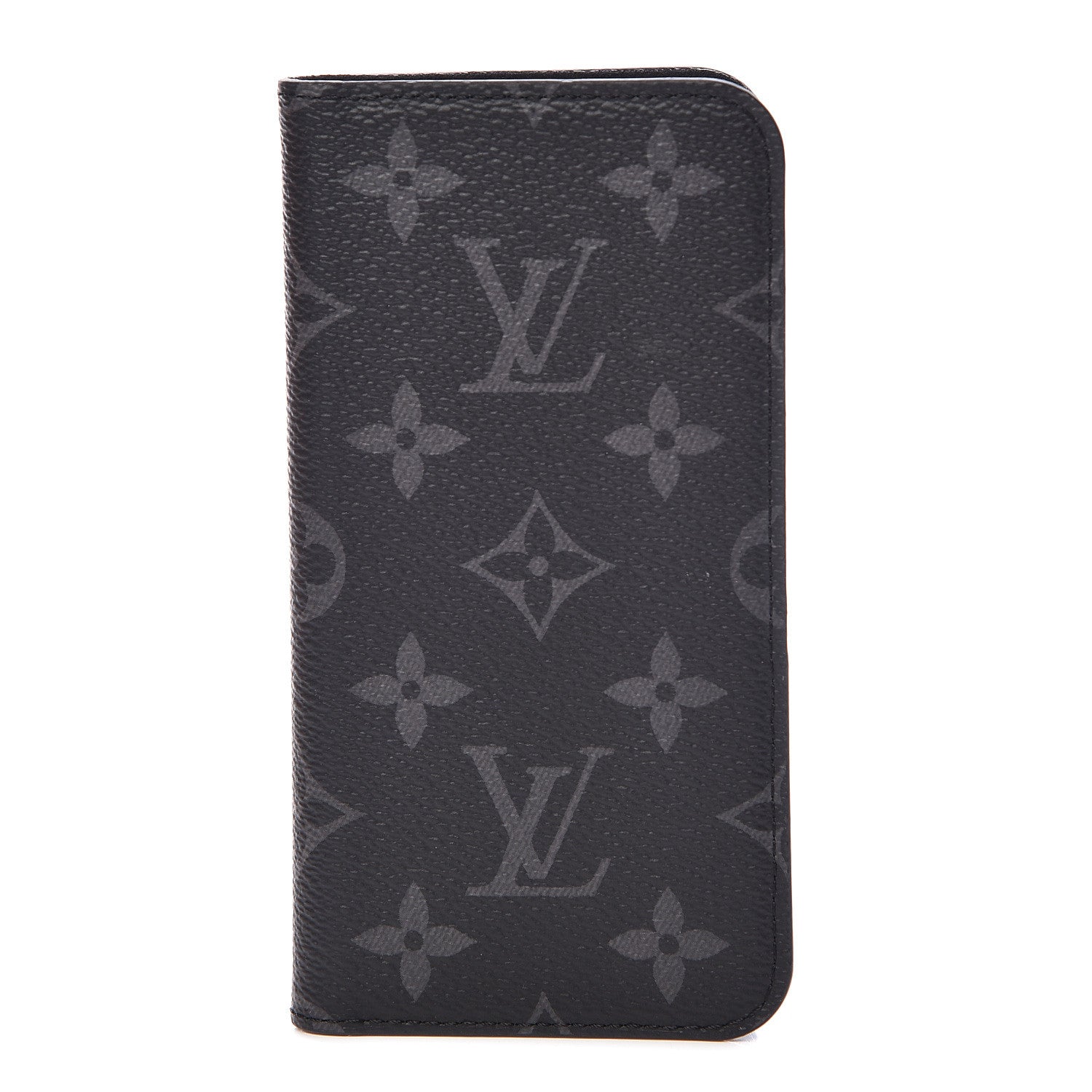 Louis Vuitton Monogram Eclipse iPhone X Folio Case 1 of 7