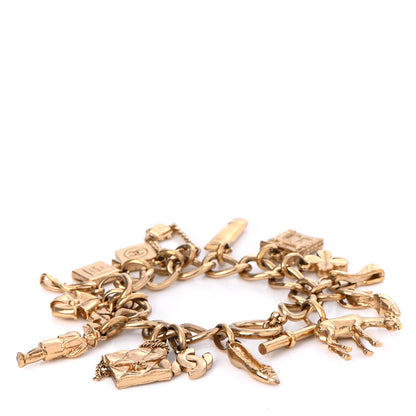 Chanel Metal Charm Bracelet Gold 3 of 5