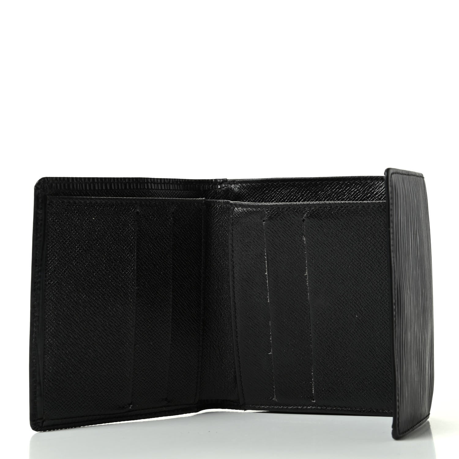 Louis Vuitton Epi Elise Wallet Black 5 of 8