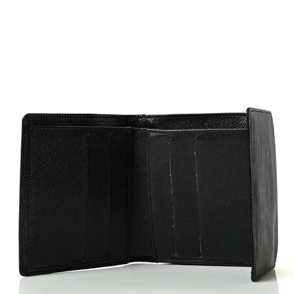Louis Vuitton Epi Elise Wallet Black 5 of 8