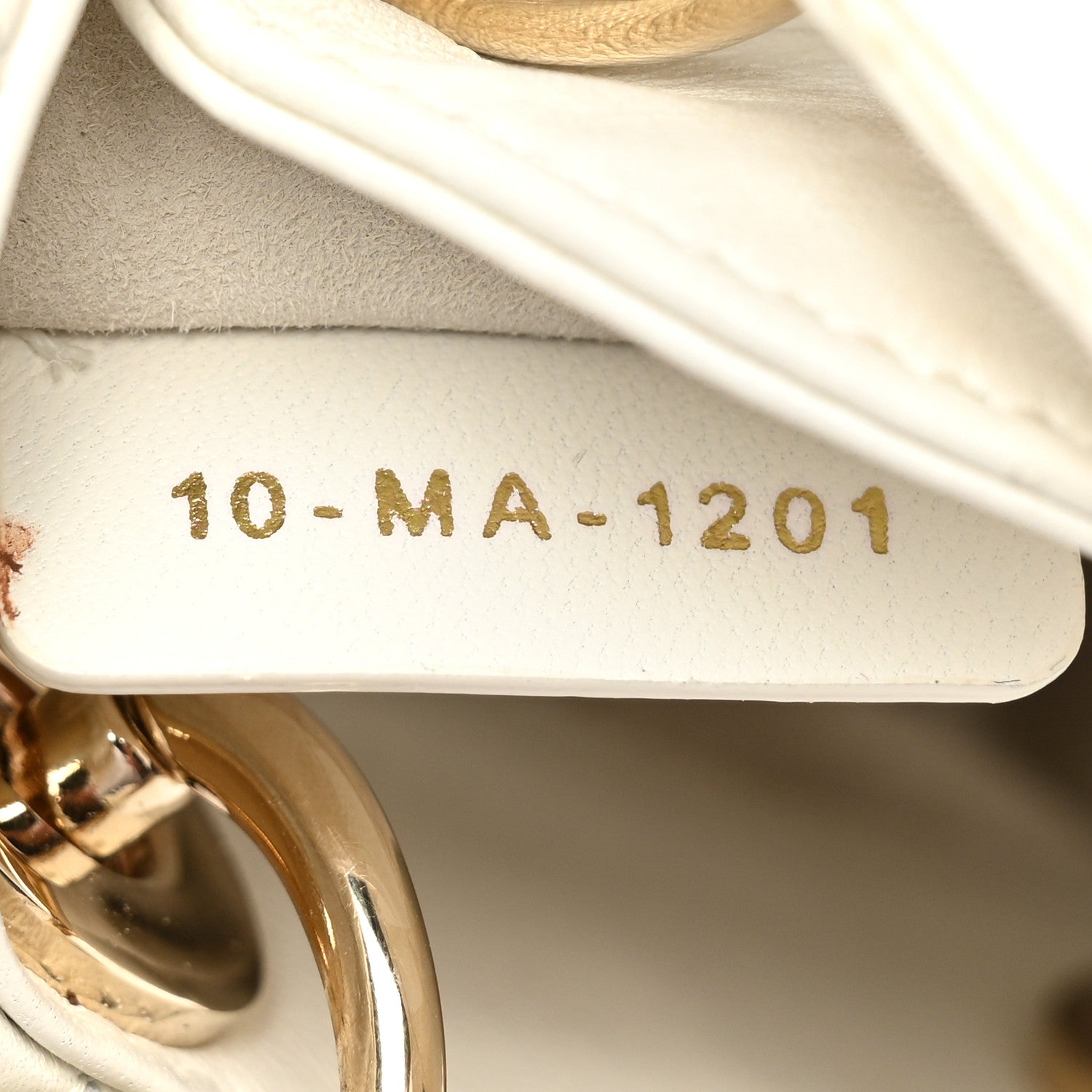 Christian Dior Lambskin Cannage Micro Lady Dior White 7 of 19