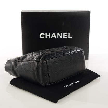 Chanel Caviar Quilted Petit Shopping Tote PST Black 4 of 8